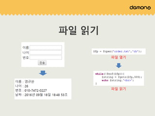파일 읽기
파일 열기
파일 읽기
 