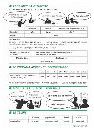 اللغة الفرنسية للصف الاول المتوسط