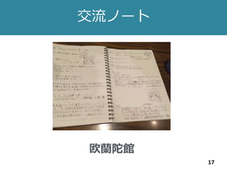 交流ノート
17
欧蘭陀館
 