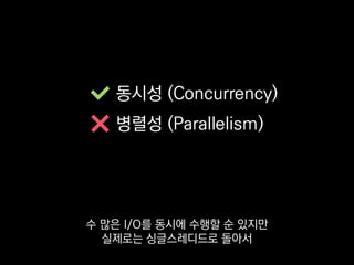 GIL
사실 이 점은 파이썬
표준 멀티스레딩도 마찬가지입니다.
 