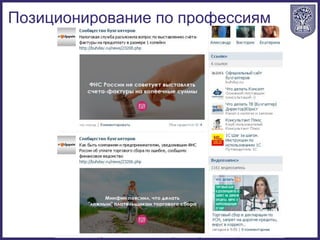 Позиционирование по профессиям
 