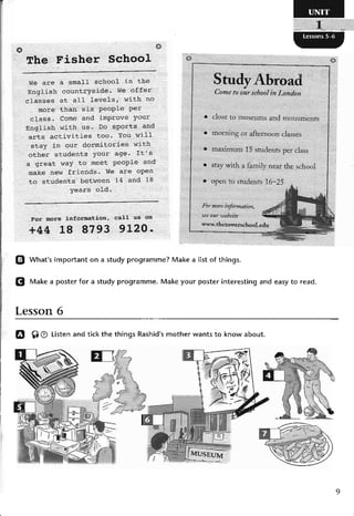 نشاط اللغة الانكليزية للصف الرابع الاعدادي