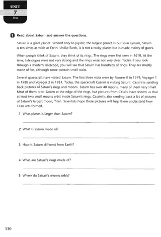 نشاط اللغة الانكليزية للصف الرابع الاعدادي