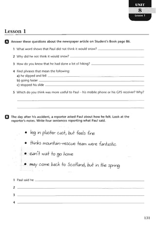 نشاط اللغة الانكليزية للصف الرابع الاعدادي