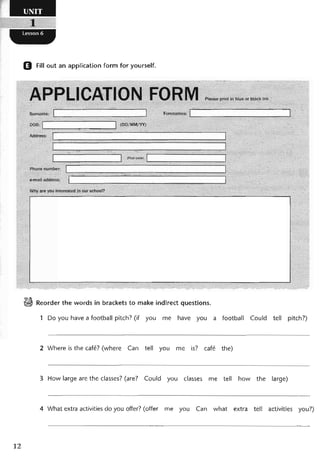 نشاط اللغة الانكليزية للصف الرابع الاعدادي