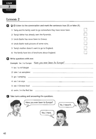 نشاط اللغة الانكليزية للصف الرابع الاعدادي