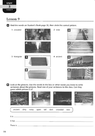 نشاط اللغة الانكليزية للصف الرابع الاعدادي