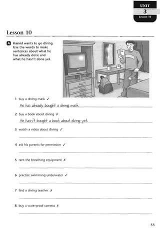 نشاط اللغة الانكليزية للصف الرابع الاعدادي
