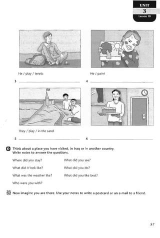 نشاط اللغة الانكليزية للصف الرابع الاعدادي