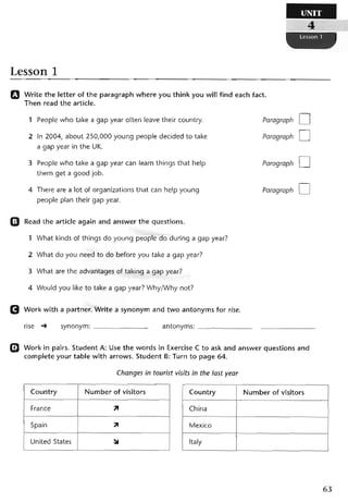 نشاط اللغة الانكليزية للصف الرابع الاعدادي