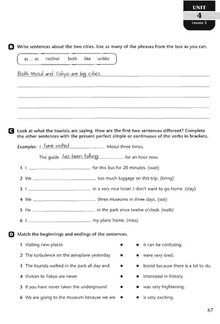 نشاط اللغة الانكليزية للصف الرابع الاعدادي