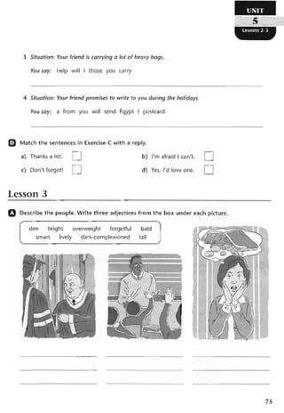 نشاط اللغة الانكليزية للصف الرابع الاعدادي