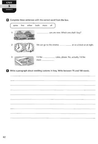 نشاط اللغة الانكليزية للصف الرابع الاعدادي