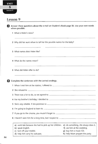 نشاط اللغة الانكليزية للصف الرابع الاعدادي