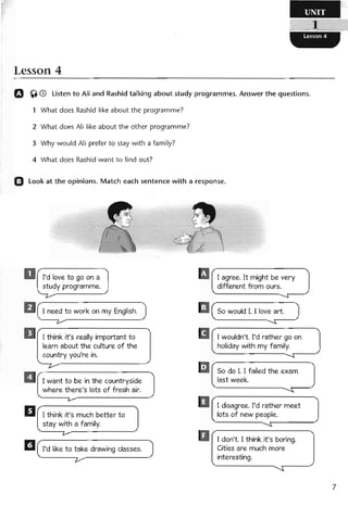 نشاط اللغة الانكليزية للصف الرابع الاعدادي