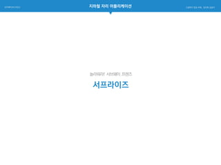 지하철 자리 어플리케이션인터렉티브디자인2
놀라워라! 서브웨이 프렌즈
서프라이즈
고생하지 않길 바래_ 장진화 김윤이
 