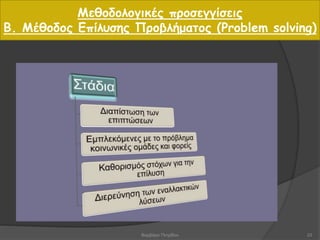 Μεθοδολογικές προσεγγίσεις
Β. Mέθοδος Επίλυσης Προβλήματος (Problem solving)
23Βαρβάρα Πετρίδου
 