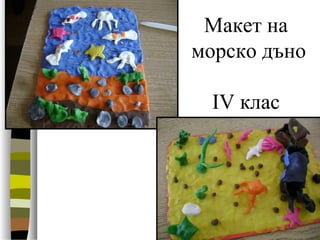 Макет на
морско дъно
ІV клас
 