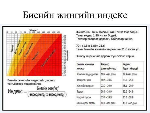 хүнс ба биеийн жин№№