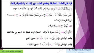  Twitter:@zad_elmuslim
 By Mohamed goumih
‫عامر‬ ‫ابن‬ ‫عن‬ ‫هشام‬ ‫رواية‬ ‫أصول‬
 