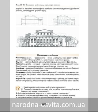 Підручник Мистецтво 8 клас Масол