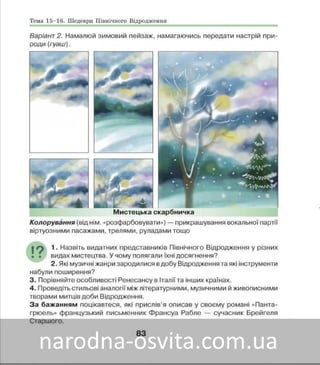 Підручник Мистецтво 8 клас Масол