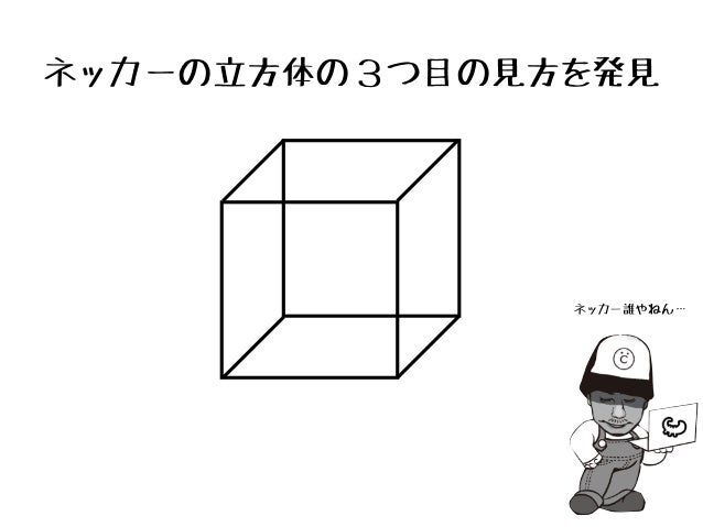 ネッカーの立方体の３つ目の見方を発見