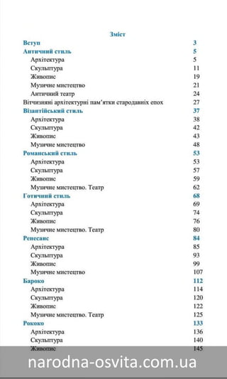 Підручник Мистецтво 8 клас Назаренко, Чєн, Галєгова читати онлайн