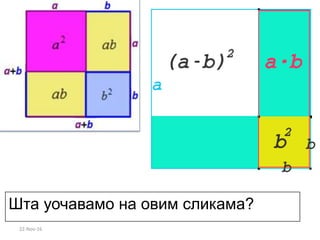 22-Nov-16
Шта уочавамо на овим сликама?
 