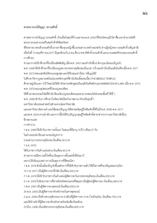 ๒๖
ศาสตราจารย์สัญญา ธรรมศักดิ์
ศาสตราจารย์สัญญาธรรมศักดิ์ เกิดเมื่อวันศุกร์ที่5เมษายนพ.ศ.2450 ที่จังหวัดธนบุรี บิดาชื่อมหาอามาตย์ตรี
พระยาธรรมสารเวทย์วิเศษภักดีศรีสัตยวัตตา
พิริยพาหะ(ทองดีธรรมศักดิ์)มารดาชื่อคุณหญิงชื้นธรรมสารเวทย์ฯสมรสกับท่านผู้หญิงพงาธรรมศักดิ์(เพ็ญชาติ)
เมื่อวันที่ 13 พฤศจิกายน2477มีบุตรด้วยกัน2คน คือนายชาติศักดิ์ธรรมศักดิ์และนายแพทย์จักรธรรมธรรมศักดิ์
การศึกษา
ท่านอาจารย์เข้าศึกษาที่โรงเรียนอัสสัมชัญเมื่อพ.ศ. 2457และสาเร็จชั้น6 อังกฤษ(มัธยมบริบูรณ์)
พ.ศ. 2468ได้เข้าศึกษาที่โรงเรียนกฎหมายกระทรวงยุติธรรมเป็นเวลา 3ปี และสาเร็จเป็นเนติบัณฑิตเมื่อพ.ศ. 2471
พ.ศ. 2472สอบแข่งขันได้คะแนนสูงสุดและได้รับทุนเล่าเรียน“รพีบุญนิธิ”
ไปศึกษาวิชากฎหมายต่อในประเทศอังกฤษที่สานักมิดเดิ้ลเทมเปิ้ล(THEMIDDLE TEMPLE)
ศึกษาอยู่เป็นเวลา3ปี ก็สอบไล่ได้สาเร็จตามหลักสูตรเป็นเนติบัณฑิตอังกฤษ(BARRISTER-AT-LAW) เมื่อ พ.ศ. 2475
พ.ศ. 2470ขณะอุปสมบทที่วัดเบญจมบพิตร
ได้ศึกษาพระธรรมวินัยที่สานักเรียนวัดเบญจมบพิตรและสามารถสอบไล่นักธรรมชั้นตรี ได้ที่ 1
พ.ศ. 2498เข้ารับการศึกษาในวิทยาลัยป้องกันราชอาณาจักรเป็นรุ่นที่1
มหาวิทยาลัยธรรมศาสตร์ จุฬาลงกรณ์มหาวิทยาลัย
และมหาวิทยาลัยรามคาแหงได้มอบปริญญานิติศาสตร์ดุษฎีกิตติมศักดิ์ให้ในปี พ.ศ.2506 พ.ศ.2517
และพ.ศ.2524 ตามลาดับนอกจากนี้ยังได้รับปริญญาดุษฎีกิตติมศักดิ์สาขาต่างๆจากมหาวิทยาลัยอื่นๆ
อีกหลายแห่ง
การทางาน
1 ส.ค. 2468ได้เข้ารับราชการครั้งแรกในขณะที่มีอายุ18ปี 3 เดือน 27 วัน
ในตาแหน่งนักเรียนล่ามกรมบัญชาการ
(กองล่าม)กระทรวงยุติธรรมเงินเดือน30 บาท
1 ธ.ค. 2470
ได้รับราชการในตาแหน่งล่ามเงินเดือน50บาท
ท่านอาจารย์มีความตั้งใจที่จะเป็นตุลาการตั้งแต่ครั้งที่ยังเยาว์
เพราะได้เห็นแบบอย่างการเป็นตุลาการที่ดีของบิดา
1 ส.ค. 2476ดังนั้นเมื่อเจริญวัยขึ้นหลังจากที่ได้เข้ารับราชการแล้วได้มีโอกาสที่จะเจริญรอยตามบิดา
10 ก.ค.2477 เป็นผู้พิพากษาฝึกหัดเงินเดือน200บาท
7 ก.พ. 2478ได้เข้ารับราชการในตาแหน่งผู้พิพากษาในกระทรวงยุติธรรมเงินเดือน200บาท
5 ก.ค. 2478ไปช่วยราชการที่ศาลจังหวัดพระนครศรีอยุธยาเป็นผู้ช่วยผู้พิพากษาเงินเดือน260บาท
1 พ.ค. 2491เป็นผู้พิพากษาอุทธรณ์ เงินเดือน500บาท
30 ส.ค. 2493เป็นผู้พิพากษาหัวหน้ากองในศาลอุทธรณ์
2 เม.ย. 2494เป็นข้าหลวงยุติธรรมภาค4(อธิบดีผู้พิพากษาภาค5ในปัจจุบัน) เงินเดือน 700 บาท
และได้ทาหน้าที่ผู้พิพากษาหัวหน้าศาลจังหวัดเชียงใหม่ด้วย
23 มี.ค. 2496 เป็นปลัดกระทรวงยุติธรรมเงินเดือน800 บาท
 