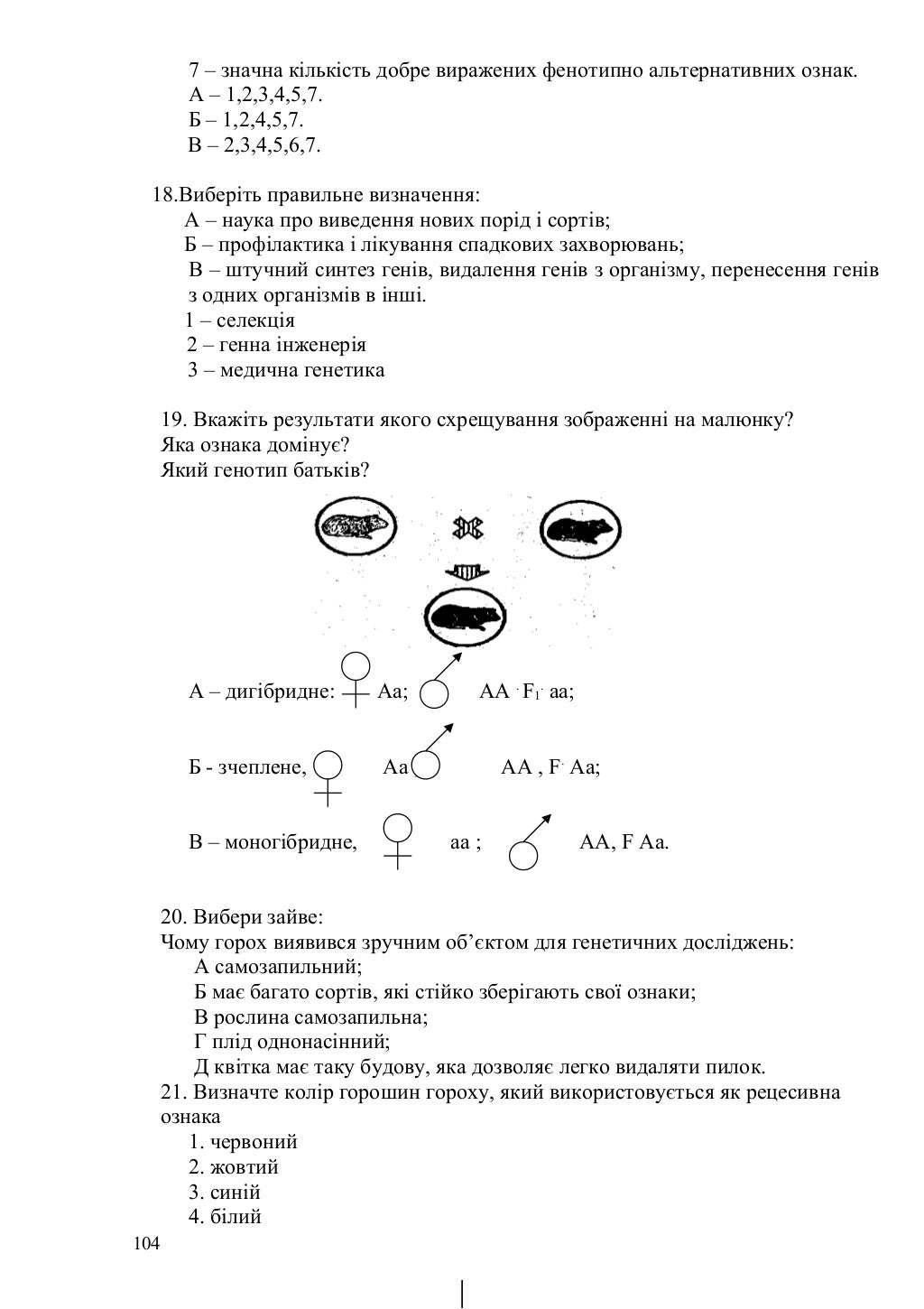 Тест на знание ваз