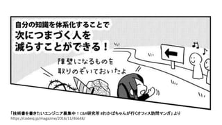 「技術書を書きたいエンジニア募集中！C&R研究所 #わかばちゃんが行くオフィス訪問マンガ」 より
https://codeiq.jp/magazine/2016/11/46648/
 