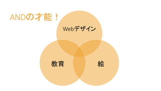 ANDの才能！
Webデザイン
絵教育
 