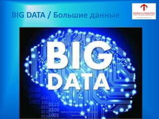 BIG DATA / Большие данные
Indina-Consulting / Tatiana Indina/
www.indina.ru
 