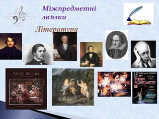 Міжпредметні
зв’язки
Література
 