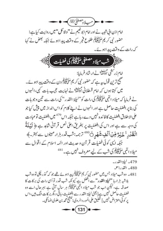 میلاد مصطفیٰ للملا علی القاری