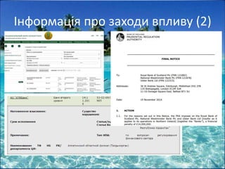 Інформація про заходи впливу (2)
11
 