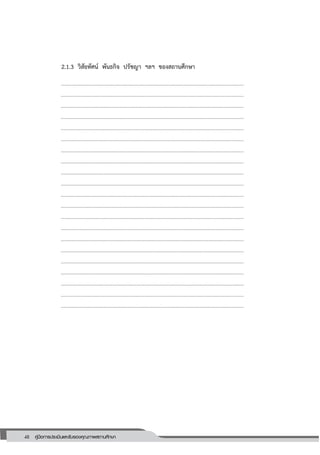 48 คู่มือการประเมินและรับรองคุณภาพสถานศึกษา
48
2.1.3 วิสัยทัศน์ พันธกิจ ปรัชญา ฯลฯ ของสถานศึกษา
………………………………………………………………………………………………………………………
………………………………………………………………………………………………………………………
………………………………………………………………………………………………………………………
………………………………………………………………………………………………………………………
………………………………………………………………………………………………………………………
………………………………………………………………………………………………………………………
………………………………………………………………………………………………………………………
………………………………………………………………………………………………………………………
………………………………………………………………………………………………………………………
………………………………………………………………………………………………………………………
………………………………………………………………………………………………………………………
………………………………………………………………………………………………………………………
………………………………………………………………………………………………………………………
………………………………………………………………………………………………………………………
………………………………………………………………………………………………………………………
………………………………………………………………………………………………………………………
………………………………………………………………………………………………………………………
………………………………………………………………………………………………………………………
………………………………………………………………………………………………………………………
………………………………………………………………………………………………………………………
………………………………………………………………………………………………………………………
 