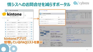 情シスへのお問合せを減らすポータル
ログインユーザーが使っている
ブラウザの種類やバージョンを
自動判別して表示
56
 