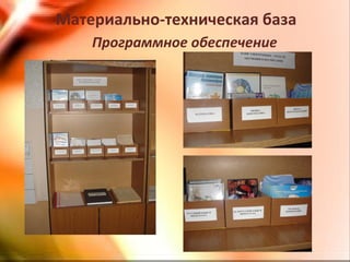 Материально-техническая база
Программное обеспечение
 