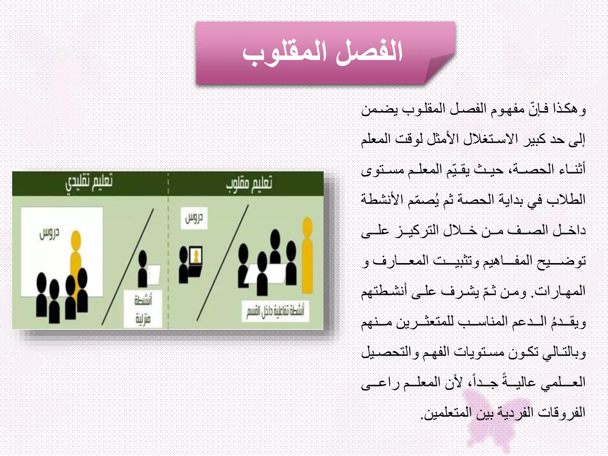 الفصل المقلوب | PPT