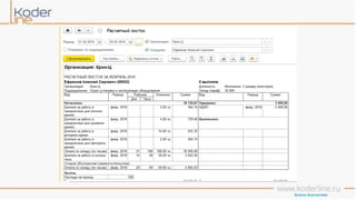 Учет рабочего времени в программе «1С:Зарплата и управление персоналом 8» ред. 3