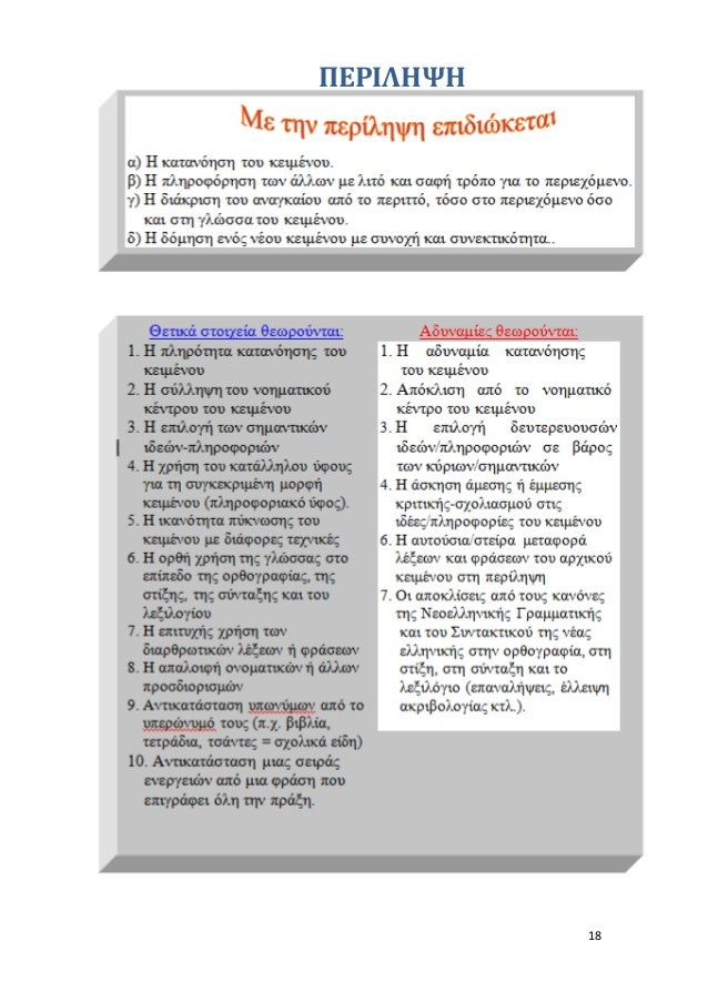 18
ΠΕΡΙΛΗΨΗ
 
