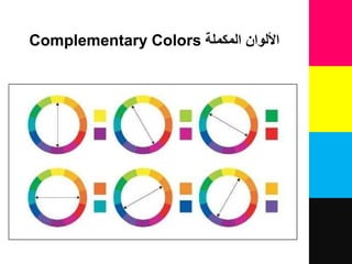 ‫المكملة‬ ‫األلوان‬Complementary Colors
 