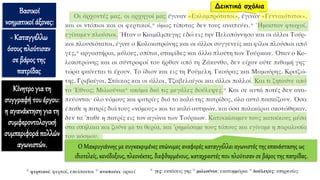 Βασικοί
νοηματικοί άξονες:
- Καταγγέλλω
όσους πλούτισαν
σε βάρος της
πατρίδας
Δεικτικά σχόλια
Κίνητρογια τη
συγγραφή του έργου:
η αγανάκτηση για τη
συμφεροντολογική
συμπεριφοράπολλών
αγωνιστών. Ο Μακρυγιάννης με συγκεκριμένες επώνυμες αναφορές καταγγέλλει αγωνιστές της επανάστασης ως
ιδιοτελείς, κενόδοξους, πλεονέκτες, διεφθαρμένους, καταχραστές που πλούτισαν σε βάρος της πατρίδας.
 