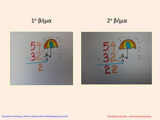 1ο βήμα 2ο βήμα
Ελευθερία Καλούδη - Αναστασία ΚουρτικάκηΕπιμέλεια επανάληψης: Χρήστος Χαρμπής http://kritiria.blogspot.gr σελ.56
 