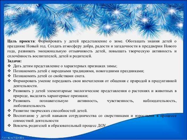 Цель Проекта Новый Год