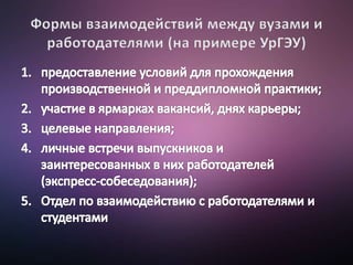 Перспективы трудоустройства выпускников вузов в современных условиях