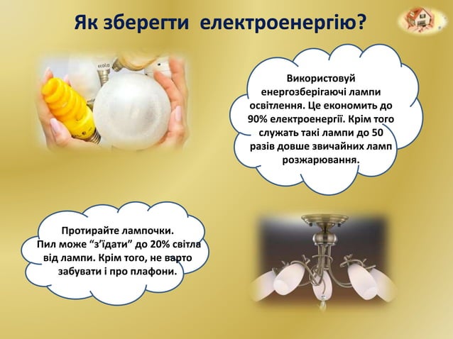 Як зберегти тепло і світло в нашому домі. Презентація учнівська | PPT