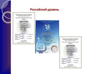 Российский уровеньРоссийский уровень
 